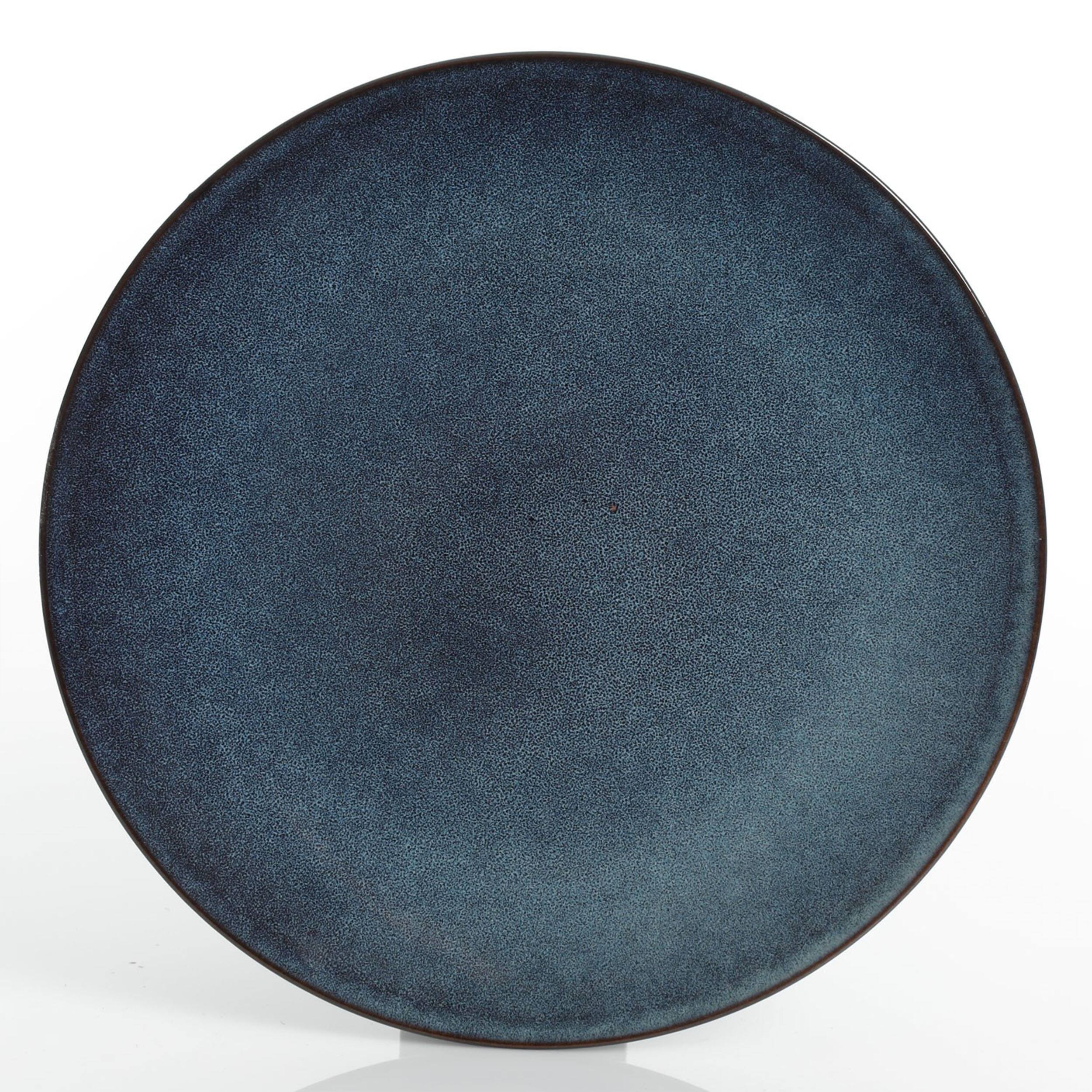 Alt View 8. Gibson - Gibson Elite Matisse 16 Piece Double Bowl Dinnerware Set, Cobalt - Blue.