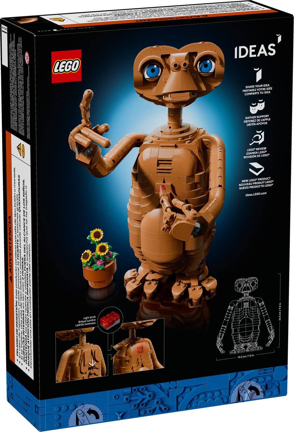 CERTSINA LEGO IDEAS SHARE YOUR IDEA VOTRE IDEE PARTAGEZ VOTRE IDÉE COMPARTÉ TU IDEA GATHER SUPPORT OBTENZ DE L'APPUI OBTEN APOYOS M : h0Eh aea EMADURAS OUERA IOe tragado 2E Fau de UaLEAT I pila ELALCANCE que apana ADVERTENCIA conierte LMUER add DEL FUERA SU LUE2O 1a2 1 PSALD rd da5 parte haton anden UBIU INMEDIA Late n CR Ear I i MEDICA eL INGESTION gOSE% 22220 ERNAN -0 ENUID i Aiia N ua de C20 CEDa PE5 Bnone miradudido Light brick Brique lumire Ladrillo luminoso LEGO* REVIEW EXAMEN LEGO REVISION DE LEGO* LEGO PRODUCT NEW LEGO NOUVEAU PRODUIT PRODUCTO LEGO NUEVO ideas.LEGO.com 195cm/75m 24.5cm/9.5m