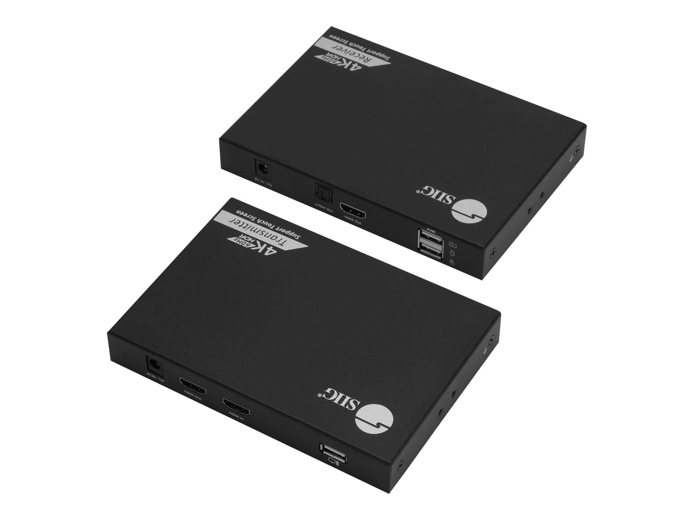 SIIG - 4K 60Hz HDR HDMI KVM Over Cat6 Extender with S/PDIF & Touch Screen Support - Black price history on PriceWatchPro