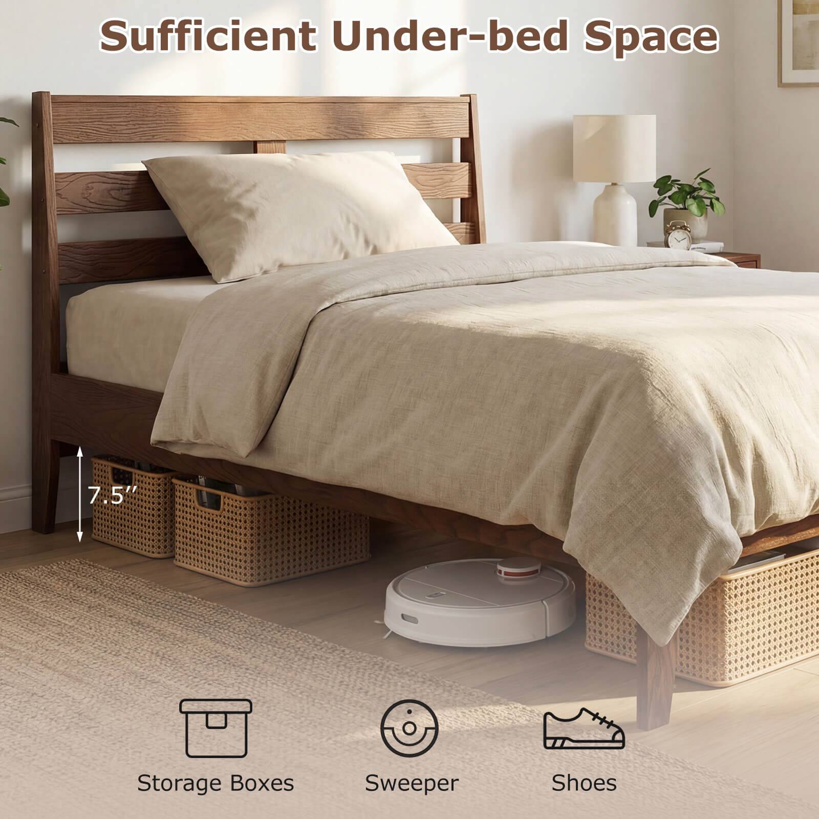 Sufficient Under-bed Space

7.5" Storage Boxes Sweeper Shoes