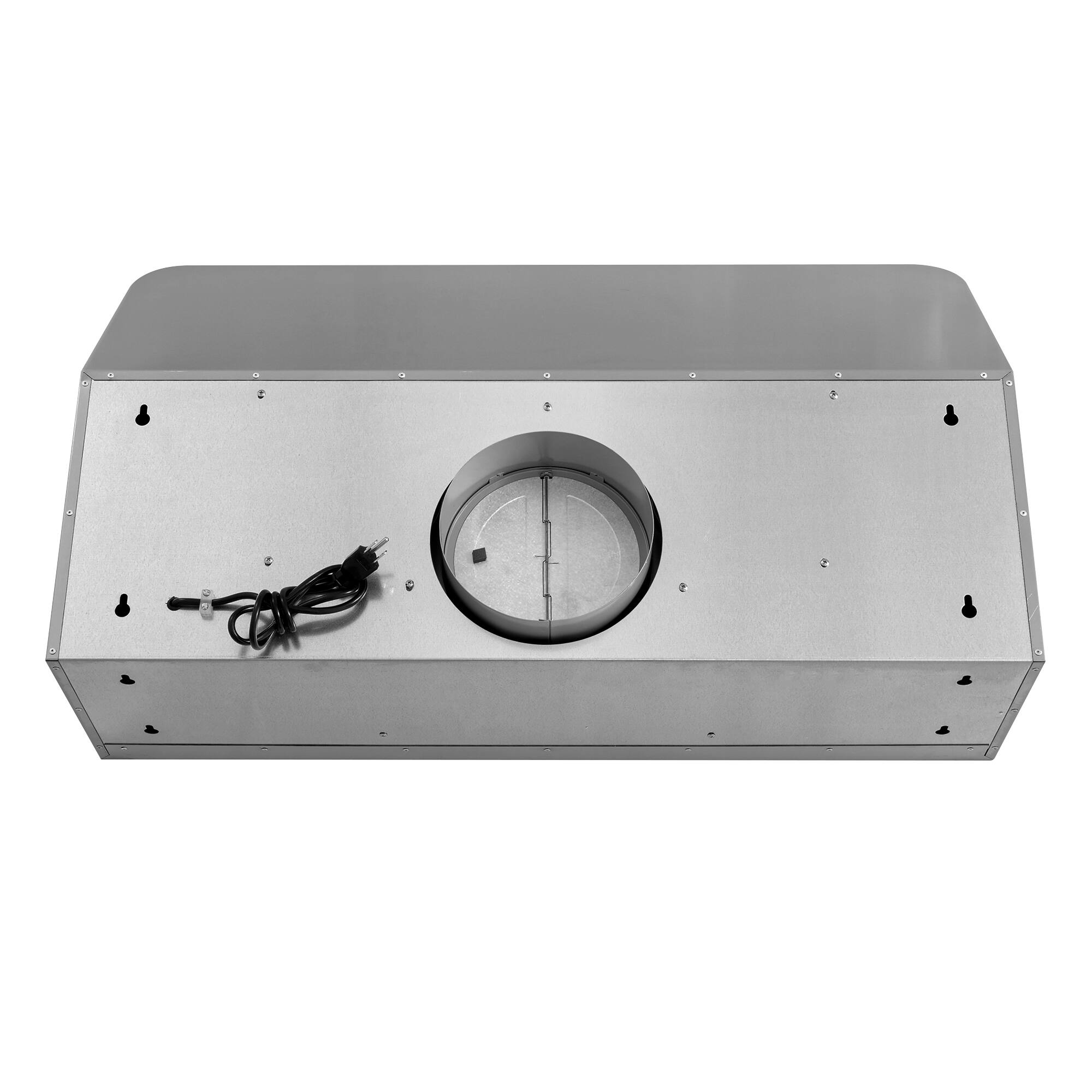 Alt View 5. COSMO - COS-QB90 36 in. Haven Collection 500 CFM Ducted Under Cabinet Range Hood, Button Control, LED Lights - Stainless Steel.