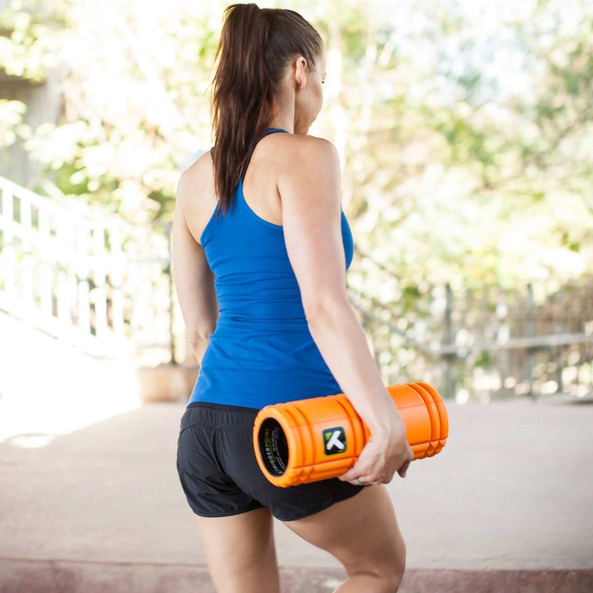 Alt View 2. TriggerPoint - TriggerPoint GRID 1.0 Foam Massage Roller - Orange - Orange.