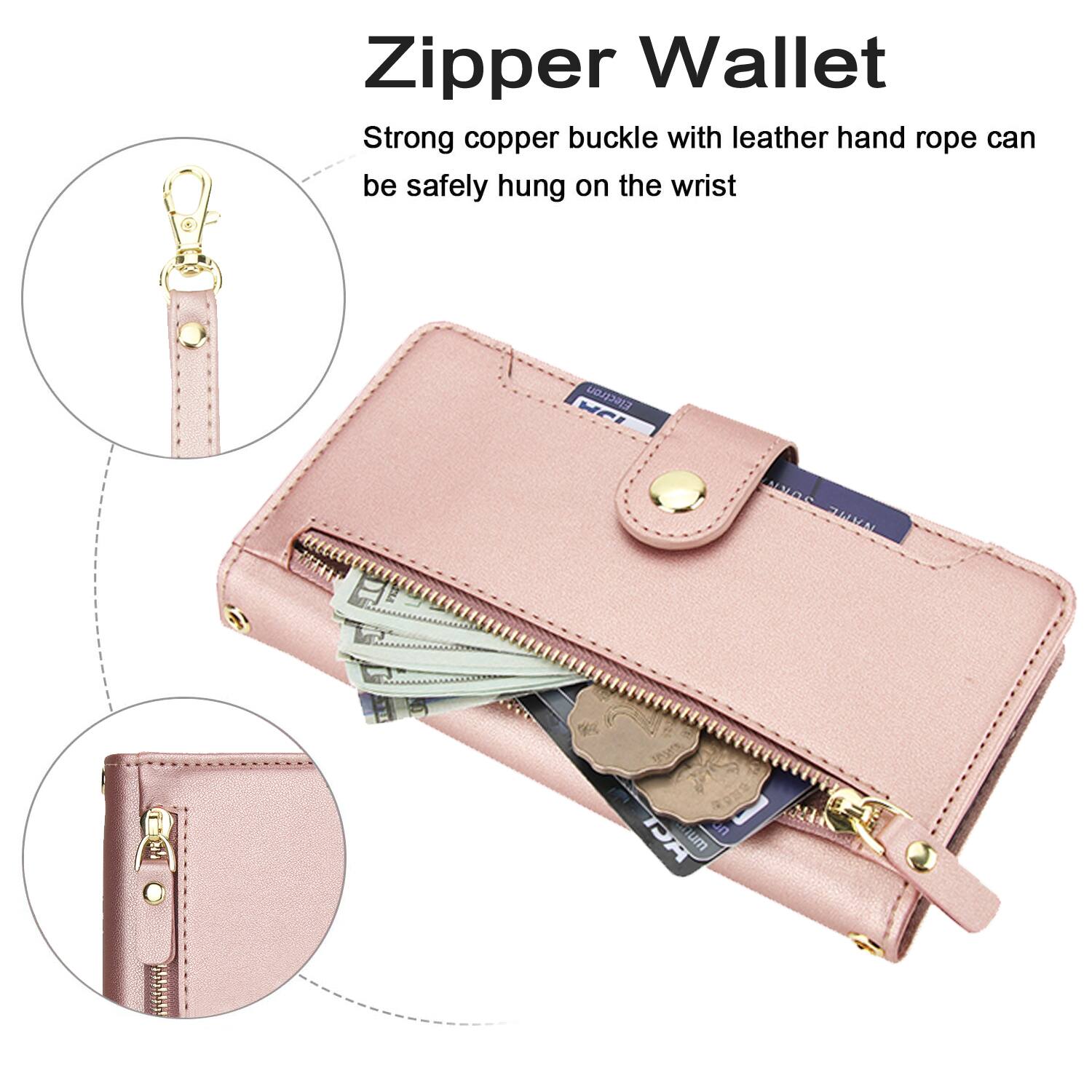 Zipper Wallet

Strong copper buckle with leather hand rope can be safely hung on the wrist
