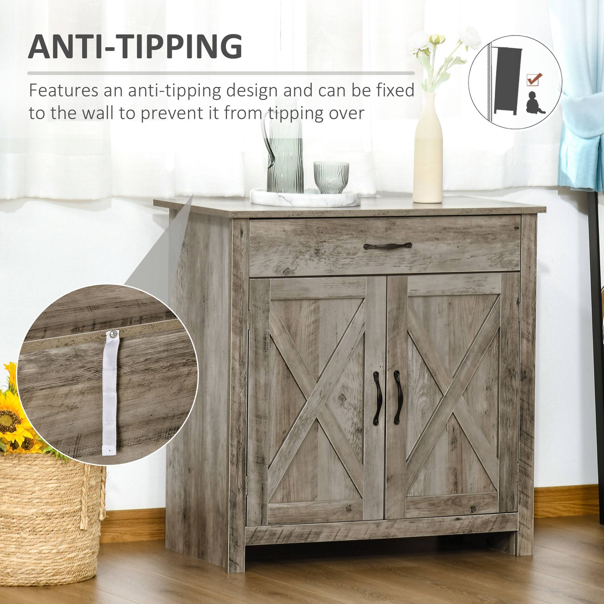 ANTI-TIPPING
Features an anti-tipping design and can be fixed to the wall to prevent it from tipping over