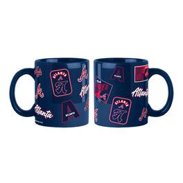 Logo Brands - Atlanta Braves 2-Pack 15oz. Color Mug Set - Navy