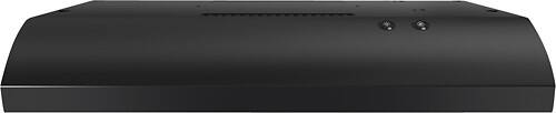 Front Standard. Whirlpool - 30" Recirculating Range Hood - Black.