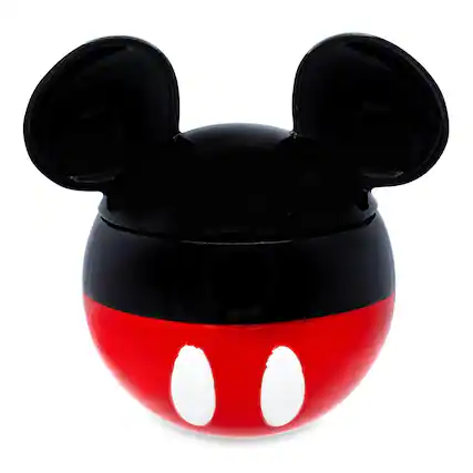 Front. Silver Buffalo - Disney Mickey Mouse Ceramic Cookie Jar Container With Lid | 6 Inches Tall - Black.