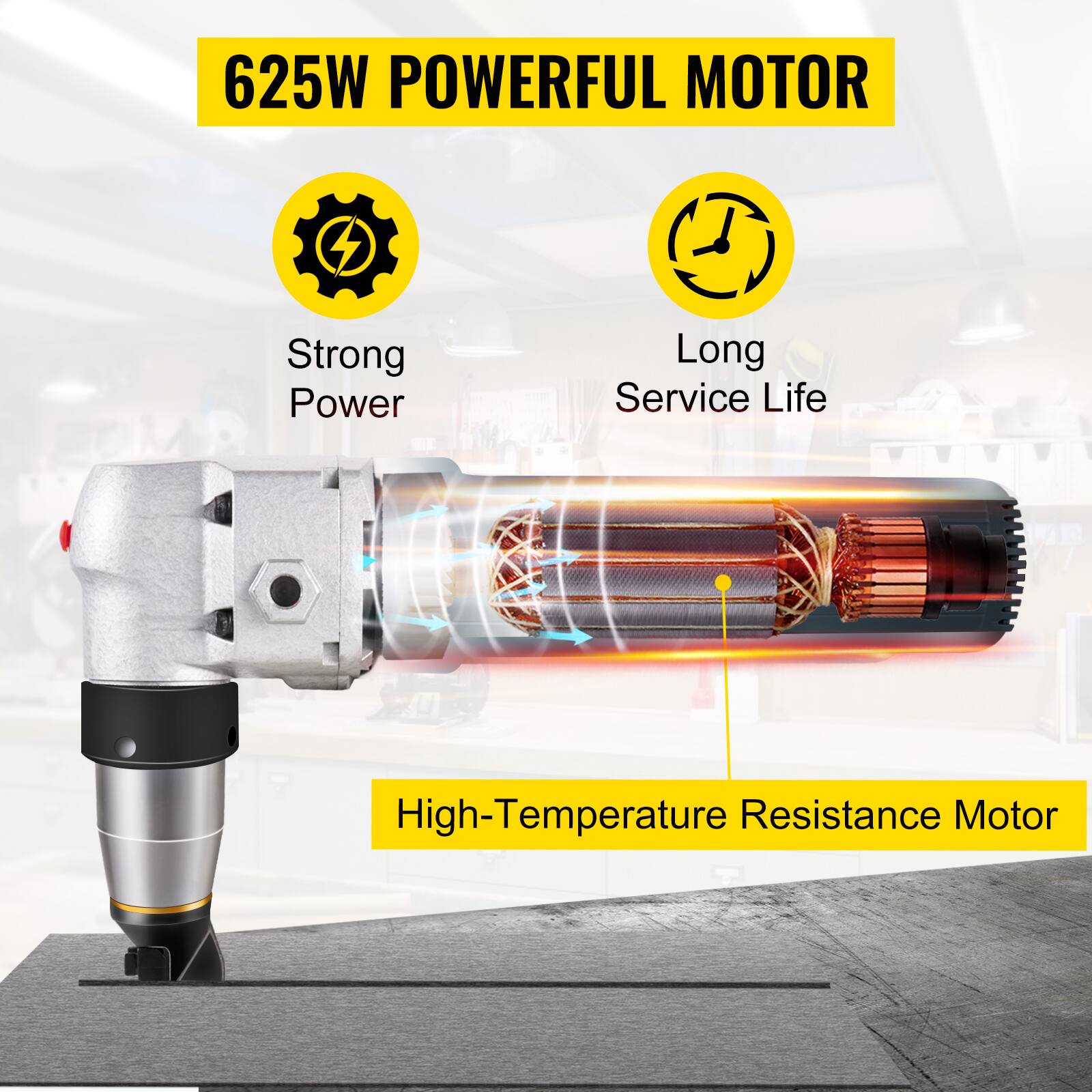 625W POWERFUL MOTOR

- Strong Power
- Long Service Life
- High-Temperature Resistance Motor