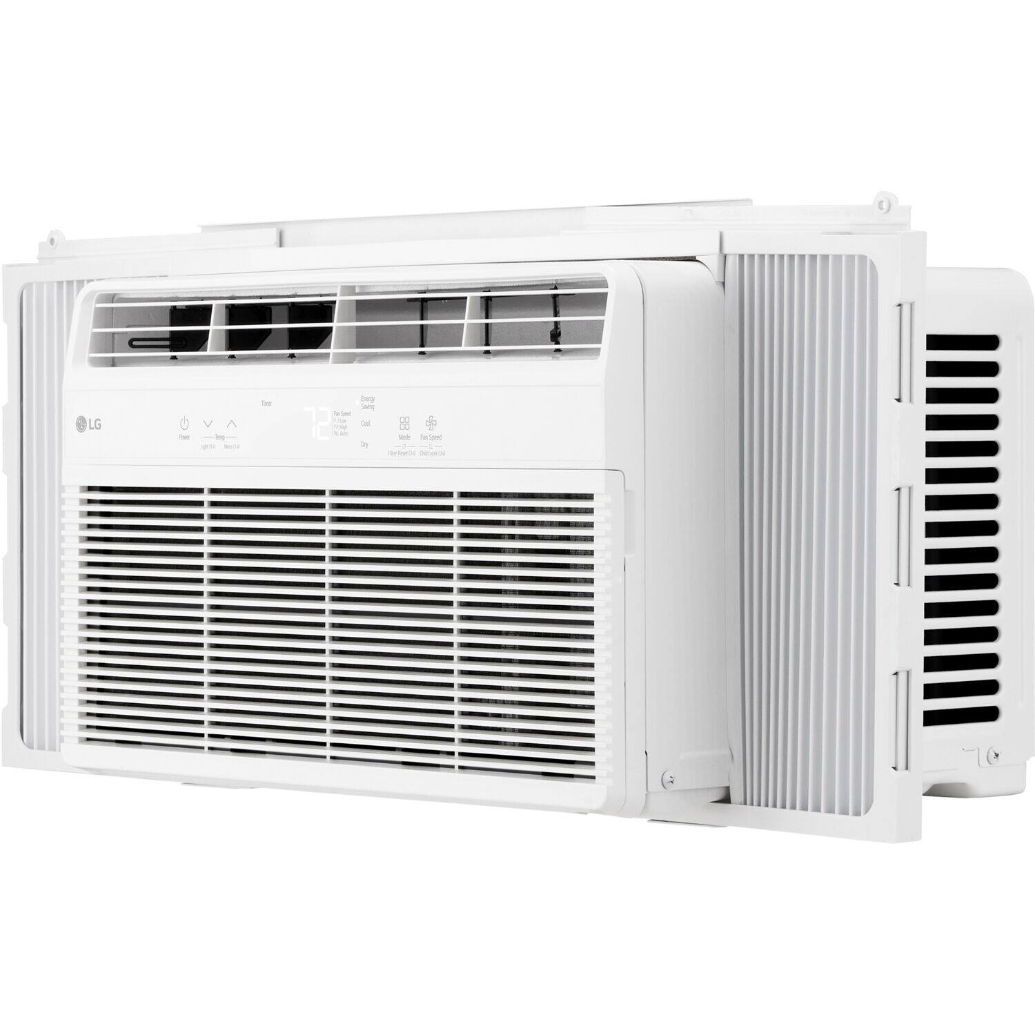 Alt View 8. LG - 6,000 BTU Window Air Conditioner with Remote, 115V - White.