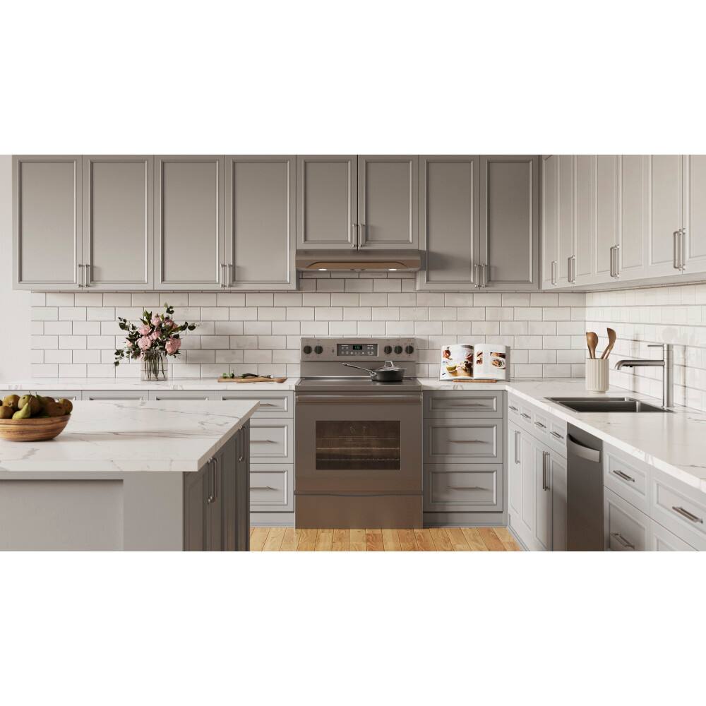 Alt View 12. Broan - Alta 30-Inch 350 MAX Blower CFM 1.5 Sones Range Hood - Stainless Steel.