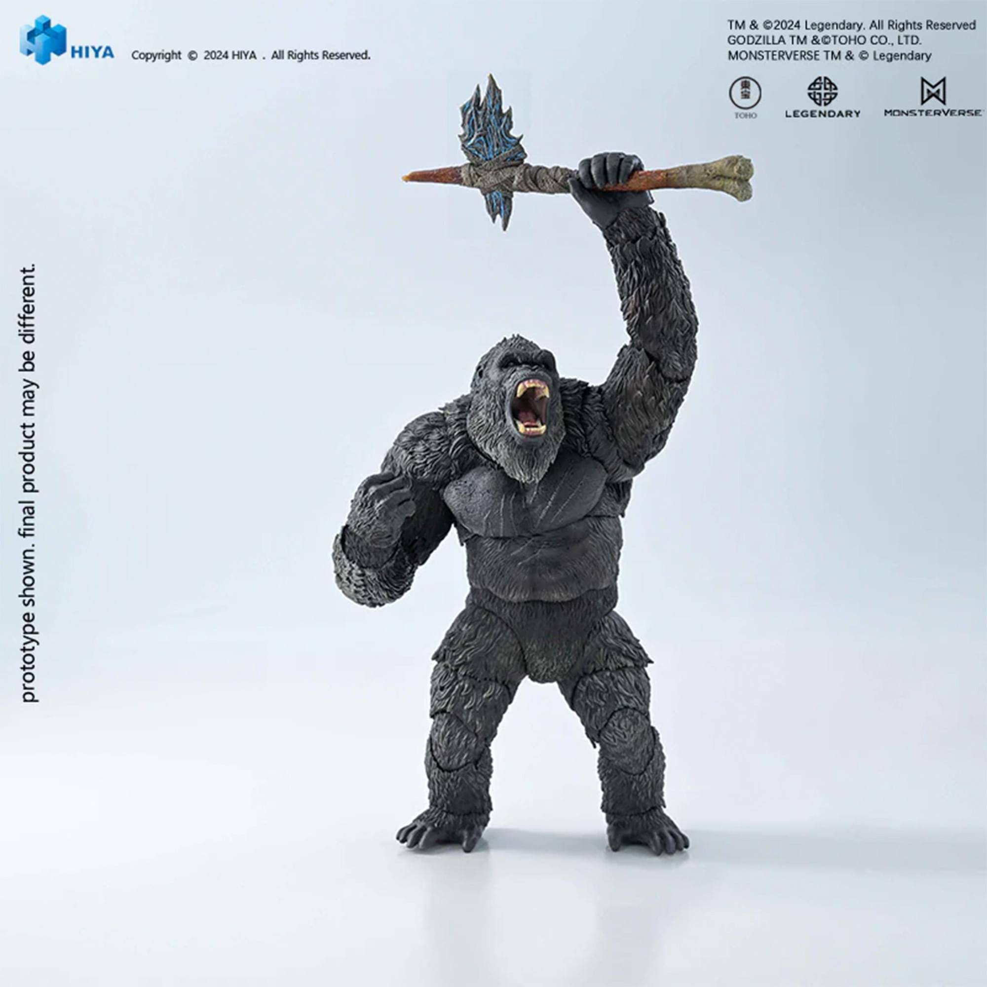 HIYA  
Copyright © 2024 HIYA. All Rights Reserved.

TM & ©2024 Legendary. All Rights Reserved.  
GODZILLA TM & ©TOHO CO., LTD.  
MONSTERVERSE TM & © Legendary

Product may be different.  
Prototype shown. Final product may be different.