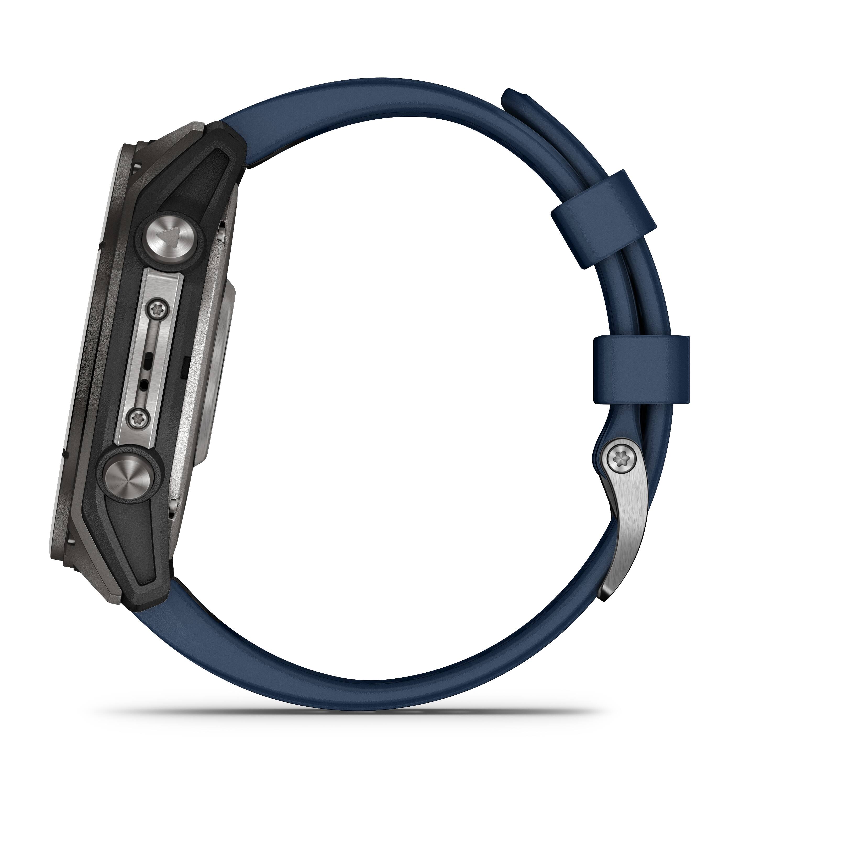 Alt View 7. Garmin - quatix 8 AMOLED Marine GPS Smartwatch 51mm Fiber-reinforced polymer - Titanium.