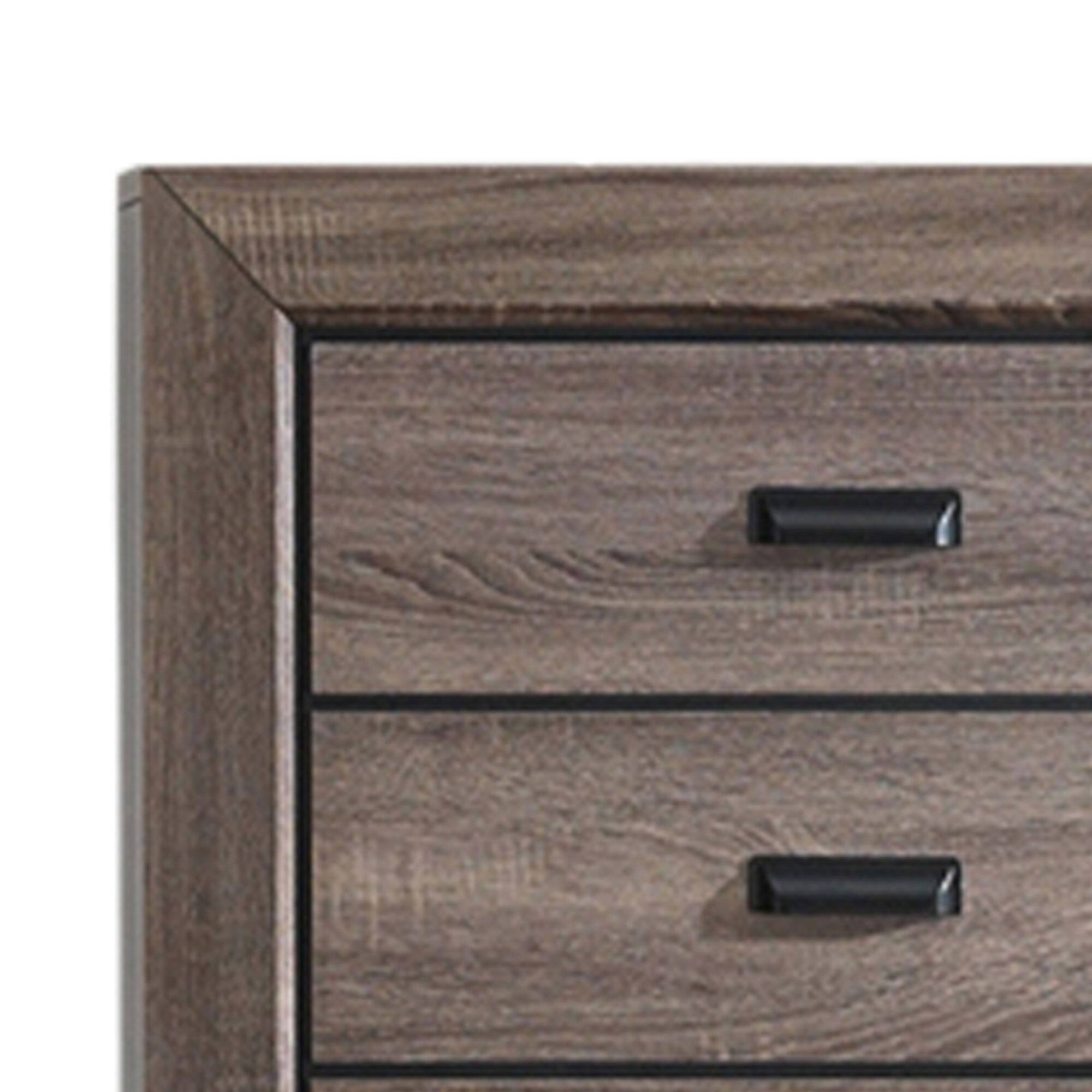 Alt View 1. Kings Brand Furniture - Kings Brand Furniture Kerry Wood 5-Drawer Chest, Brown - Brown.