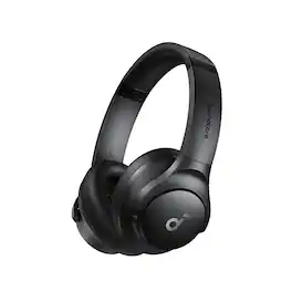Soundcore - by Anker Q20i Over-Ear Headphones with Active Noise Cancelling, Deep Bass, and 40-Hour Playtime - Black