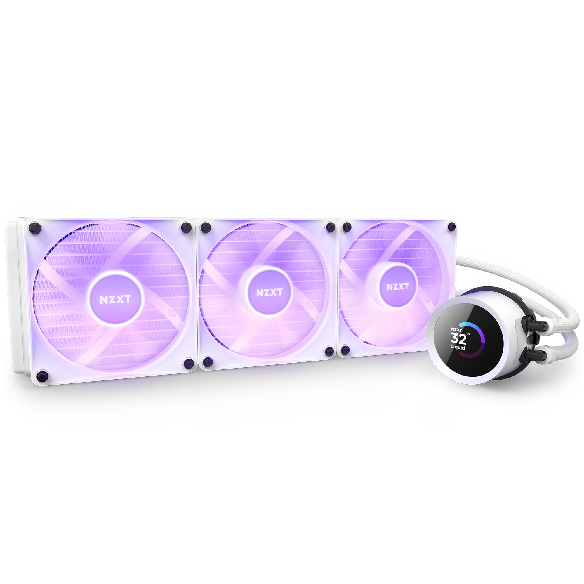 NZXT Kraken RGB 360mm Radiator CPU Liquid Cooler (3 x 120mm Core Fans) with  RGB Controller and 1.54