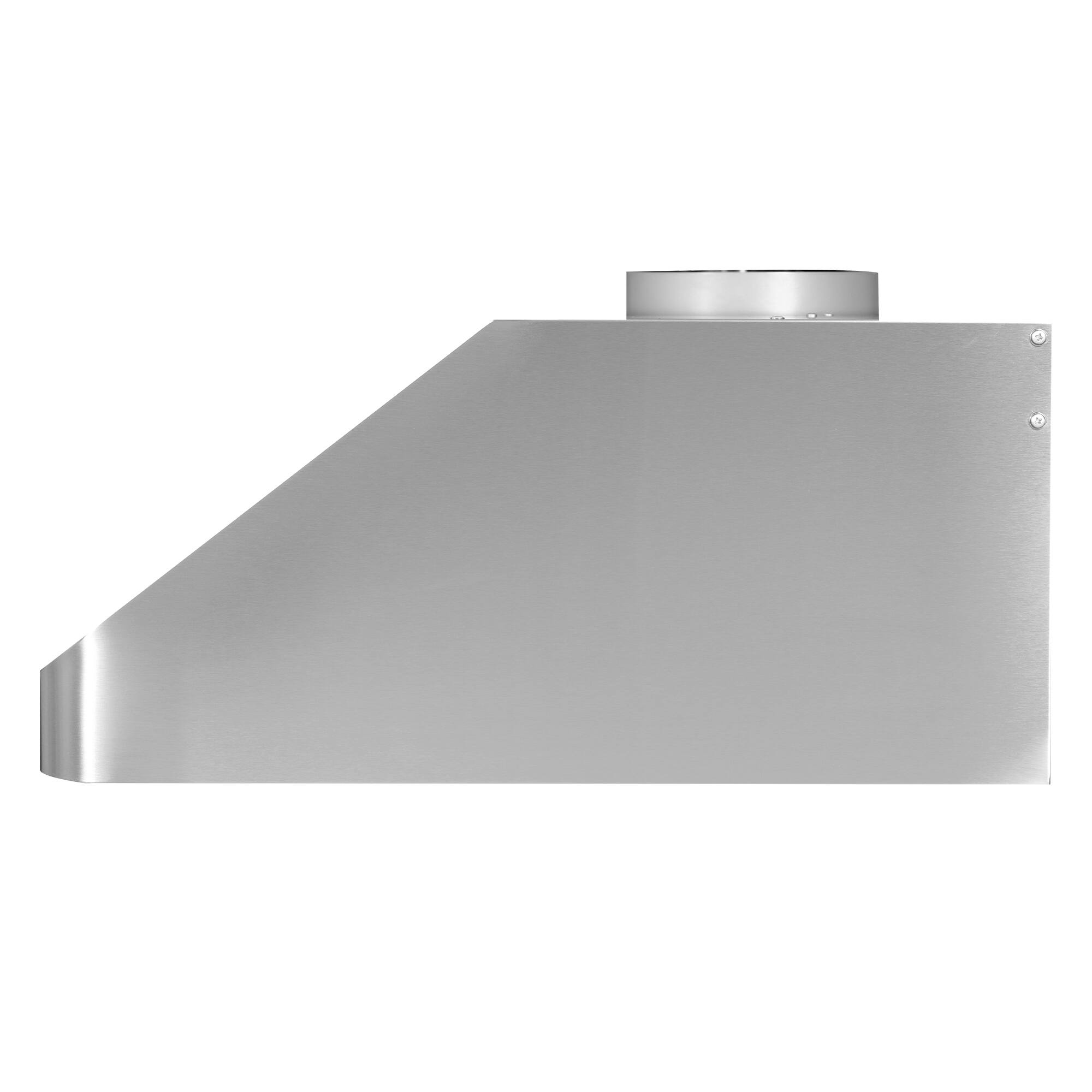 Alt View 4. COSMO - COS-QS90 36 in. Haven Collection 500 CFM Ducted Under Cabinet Range Hood, Touch Controls, LED Lights - Stainless Steel.