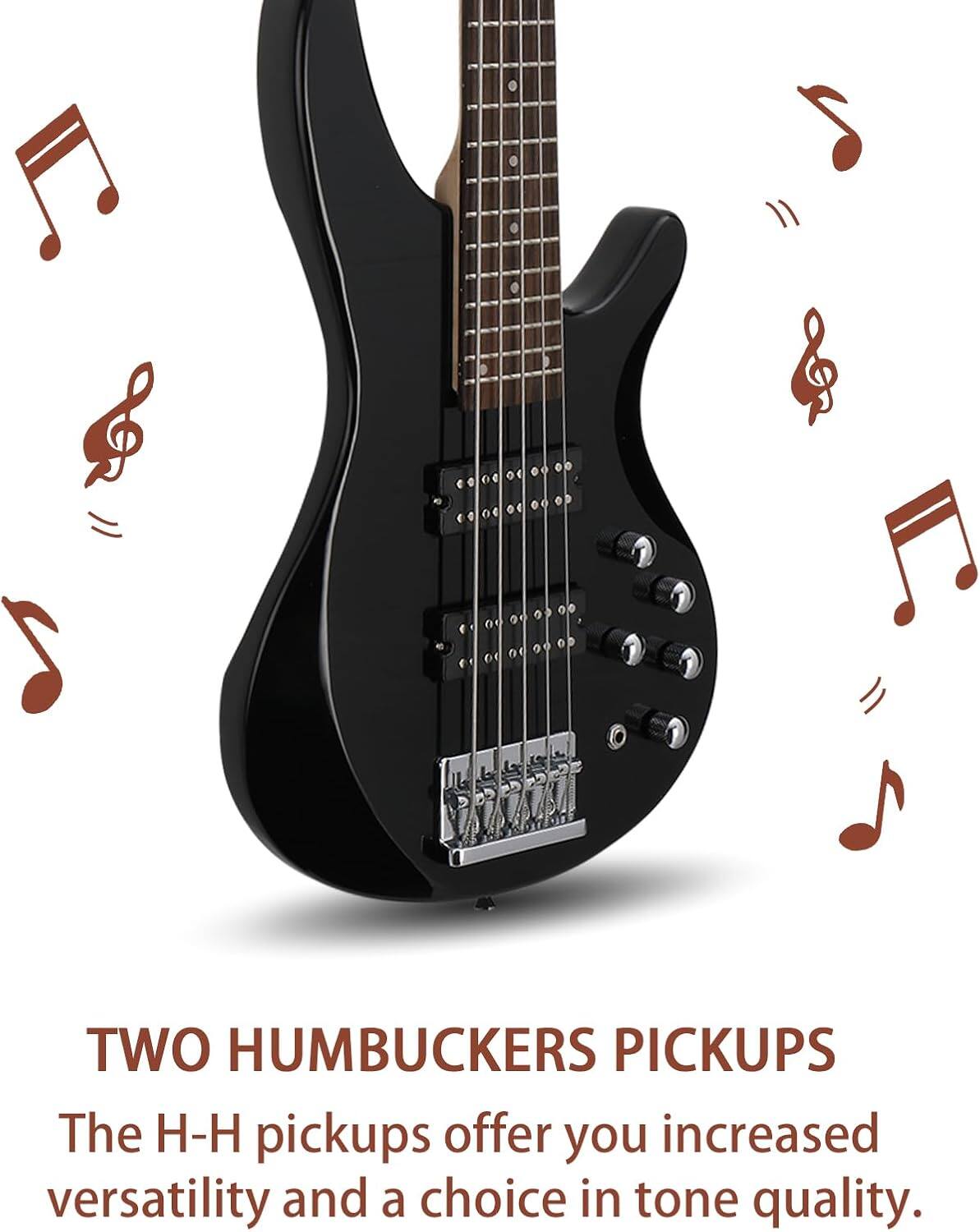 TWO HUMBUCKERS PICKUPS  
The H-H pickups offer you increased versatility and a choice in tone quality.