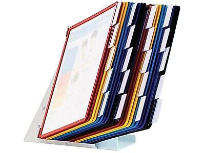 Alt View 4. Durable - VARIO Desk System 20 Document Holder, 8.5" x 11", Assorted Plastic (536100) - Assorted.