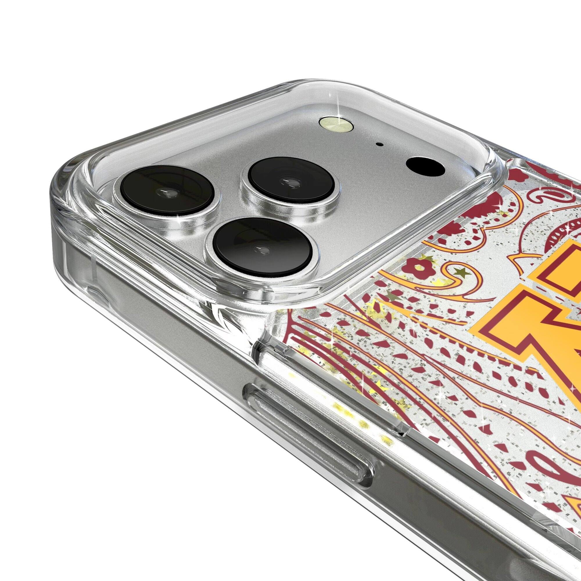 Alt View 2. Keyscaper - Minnesota Golden Gophers Memories Print iPhone Glitter Case - 14 Pro Max - Multicolor.