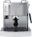 Front. De'Longhi - Espresso Machine with 15 bars of pressure, Milk Frother and removable water tank - Stainless Steel.