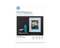 hp Premium Plus Photo Paper
Papier Photo de Premium Plus
Designs up to 8.5" x 11"
Dessins jusqu'à 8.5" x 11"
50 sheets
50 feuilles
NET Conpy TM