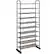 Front. Costway - 10-Tier Shoe Rack Space-saving Shoe Organizer W/Metal Frame Shoe Tower - black.