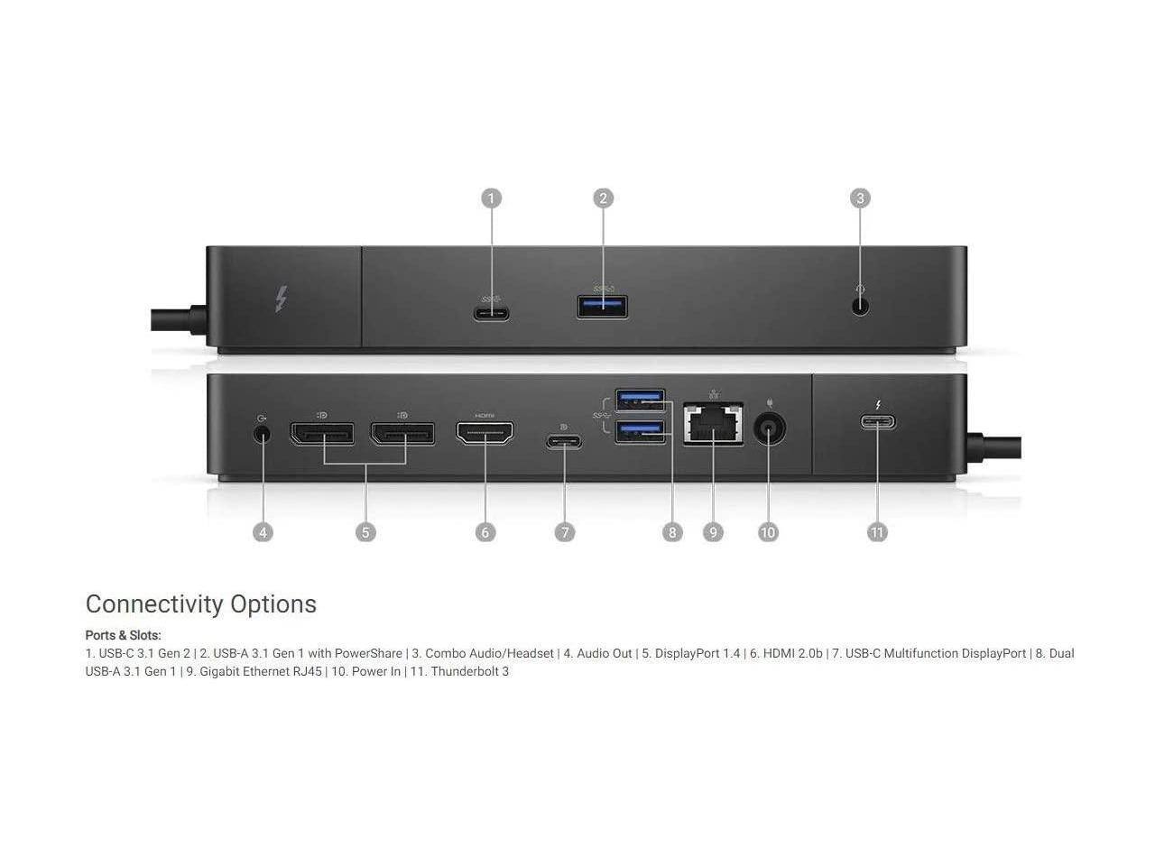 Dell WD19TB Thunderbolt Docking Station 180W AC Power Adapter DELL