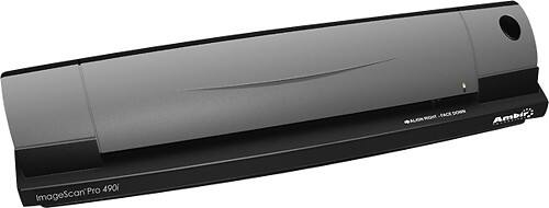 Best Buy: Ambir ImageScan Pro 490i Scanner Black DS490-PM