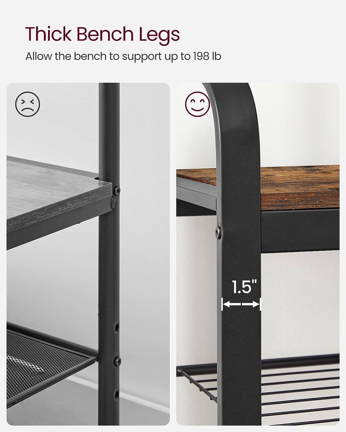 Thick Bench Legs

Allow the bench to support up to 198 lb

1.5"