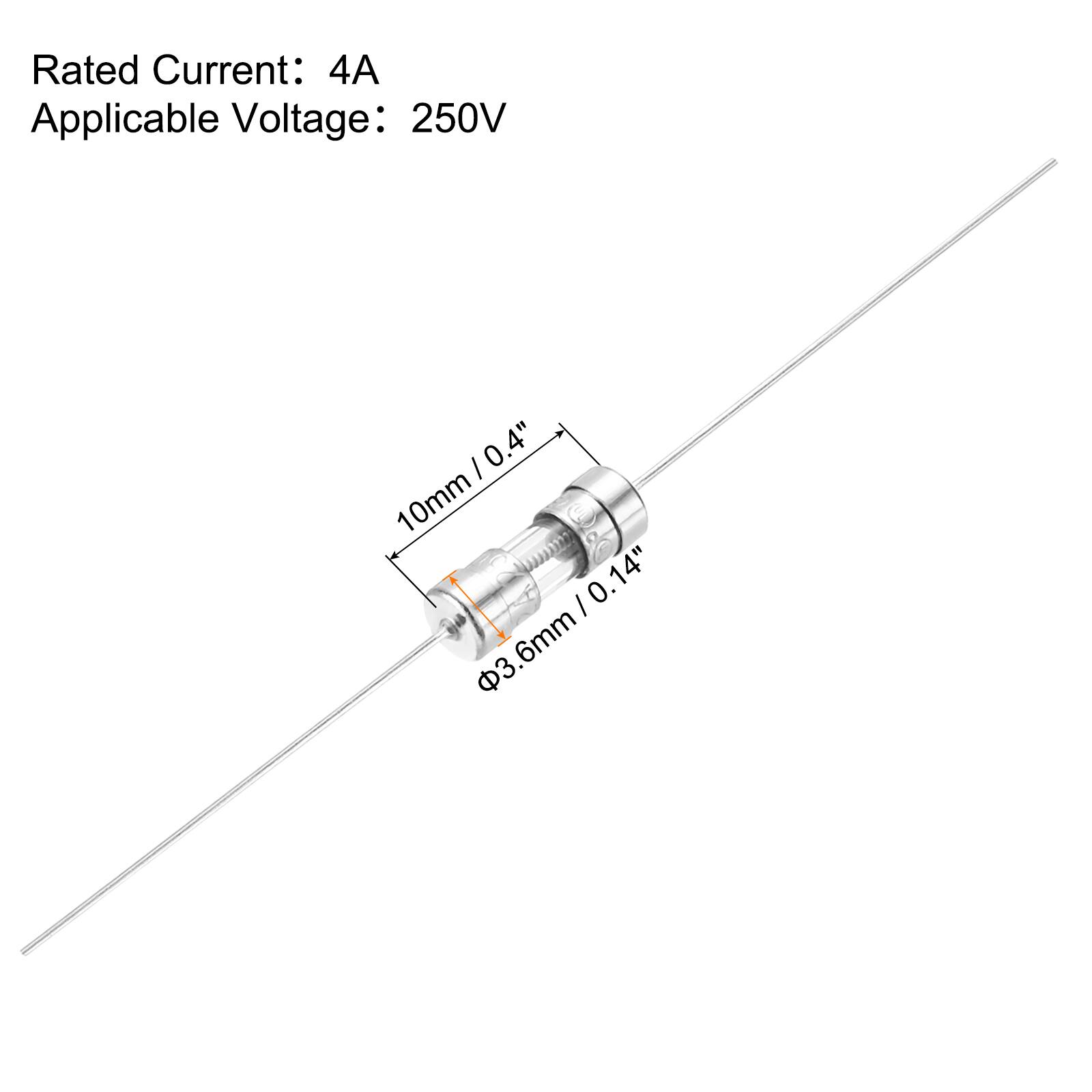 Rated Current: 4A  
Applicable Voltage: 250V  

10mm / 0.4"  
Φ3.6mm / 0.14"