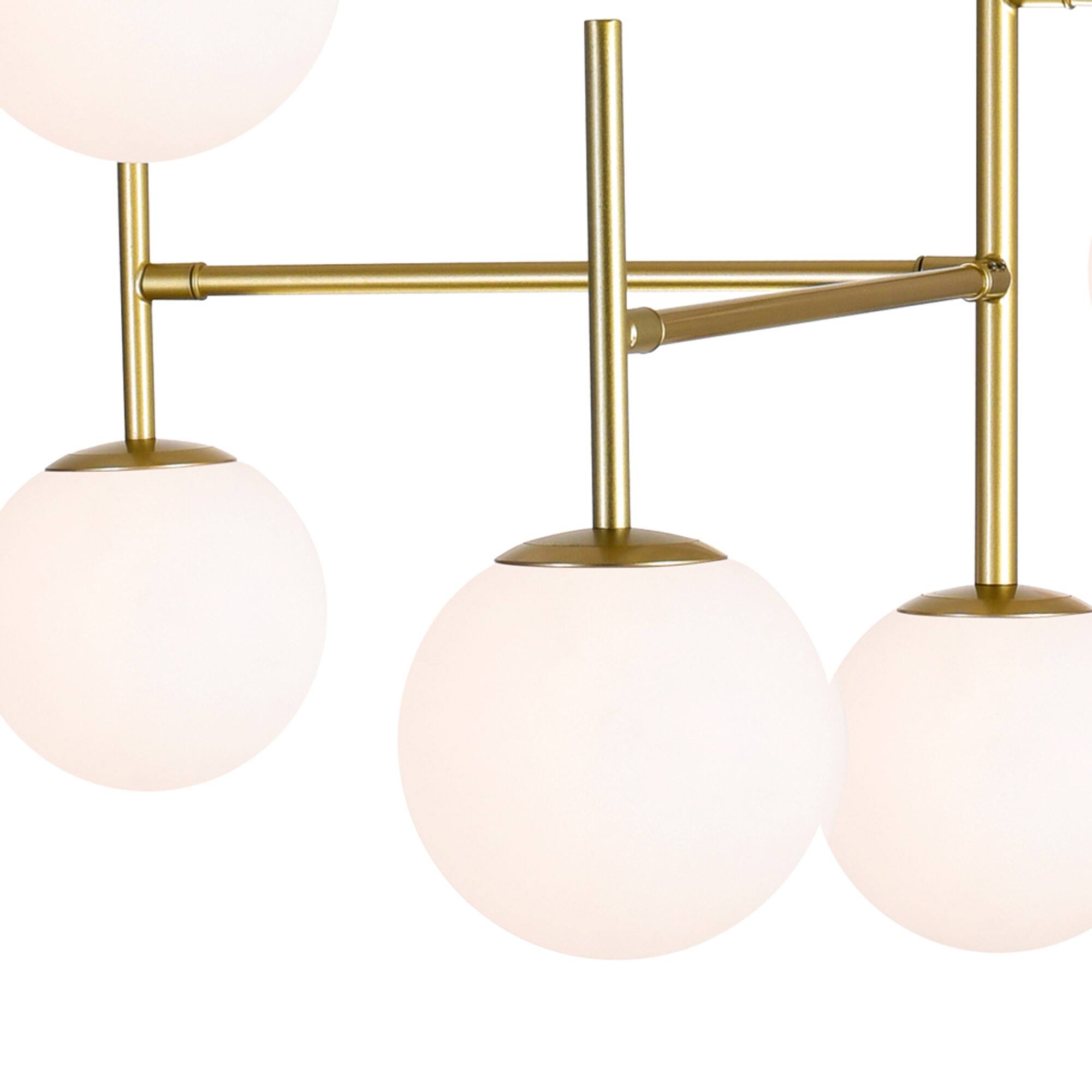 Left. CWI Lighting - Tourch 7 Light Chandelier With Medallion Gold Finish - Medallion Gold.