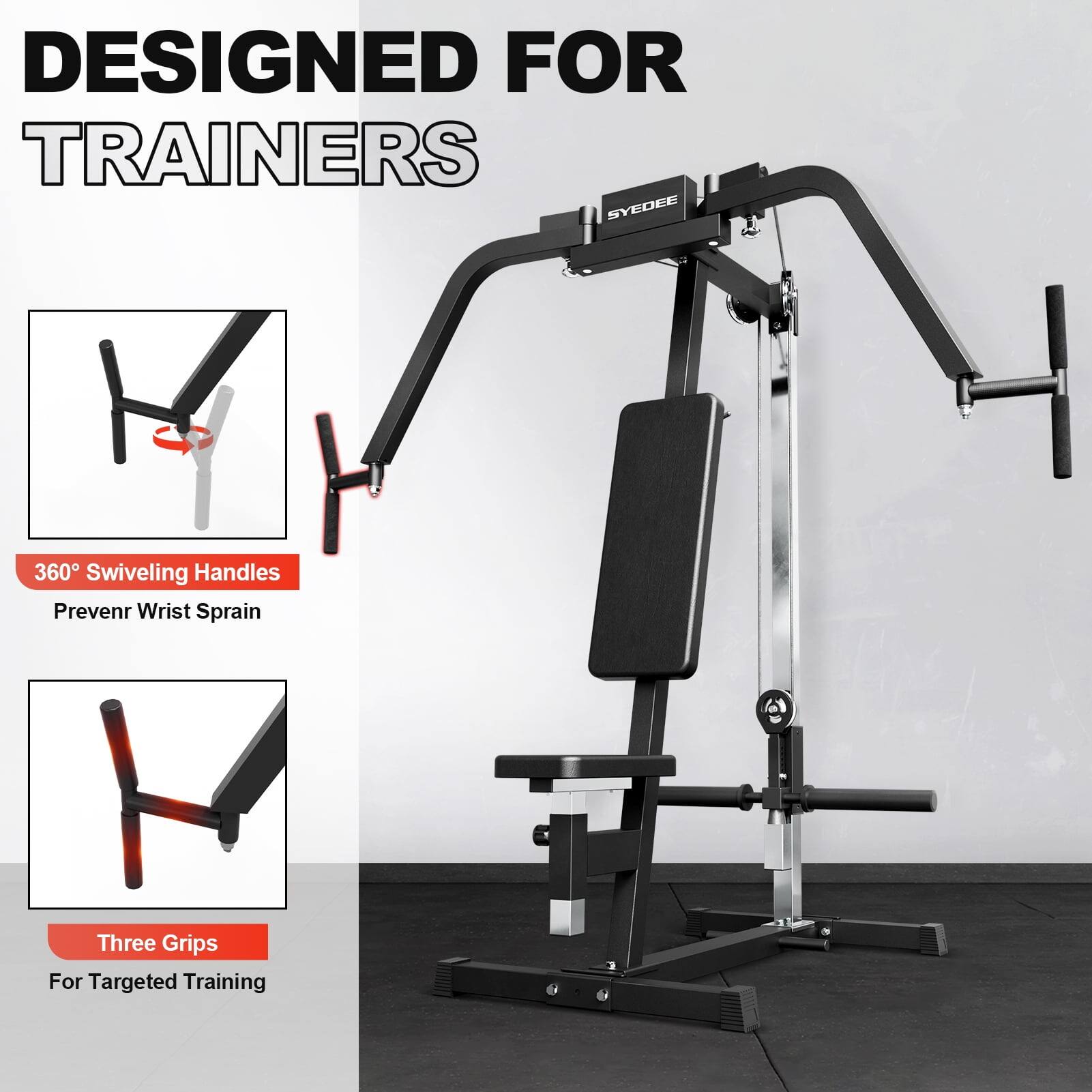 DESIGNED FOR TRAINERS SYEDEE 360° Swiveling Handles Prevent Wrist Sprain Three Grips For Targeted Training