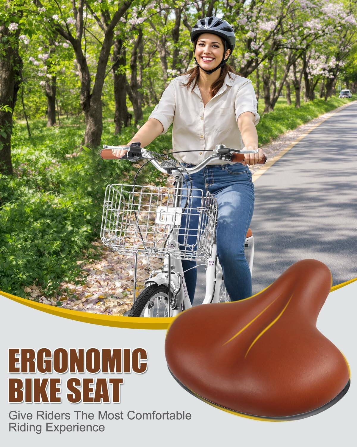 ERGONOMIC BIKE SEAT  
Give Riders The Most Comfortable Riding Experience