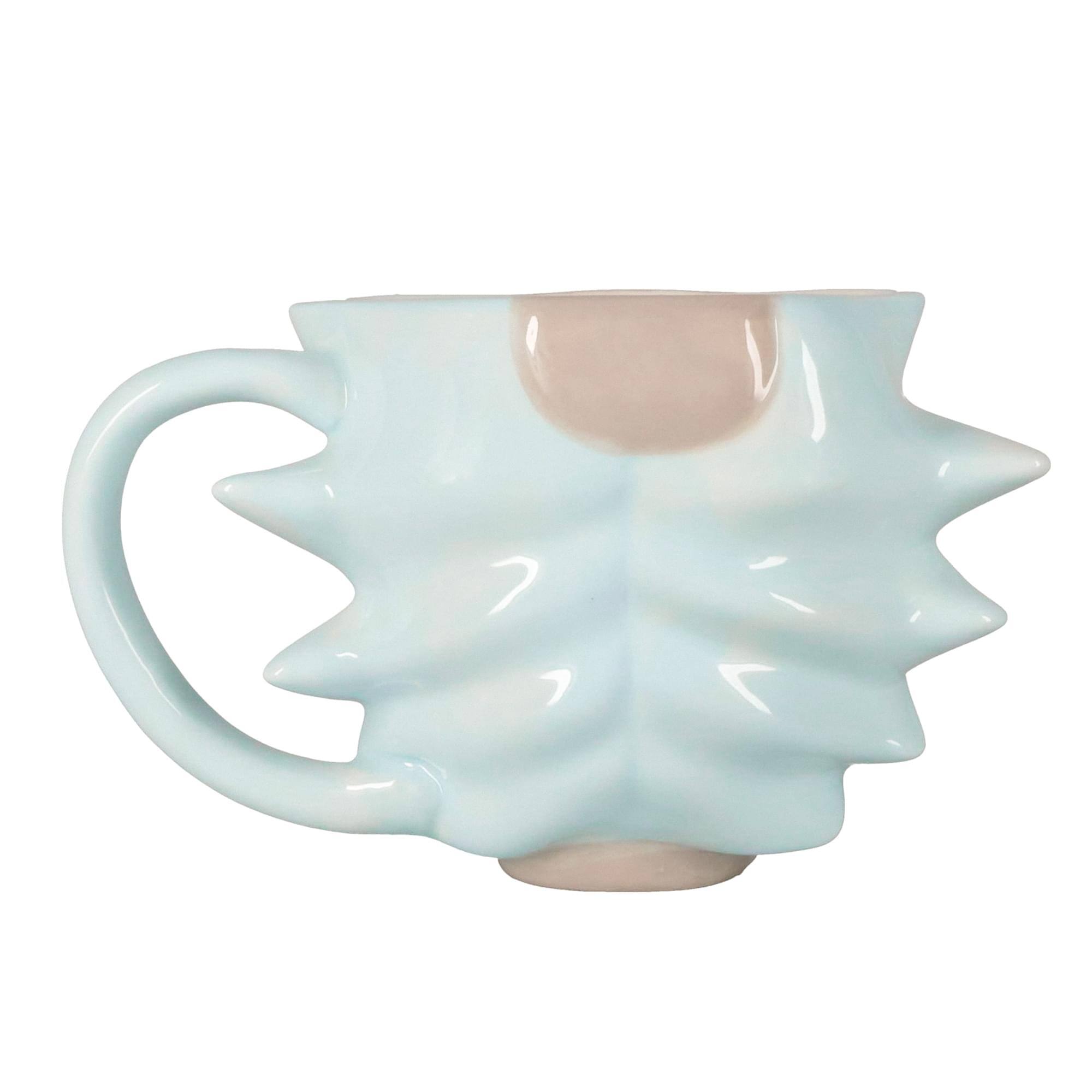 Alt View 10. Silver Buffalo - Rick and Morty Rick Sanchez Face 3D Sculpted Ceramic Mug | Holds 20 Ounces - White.