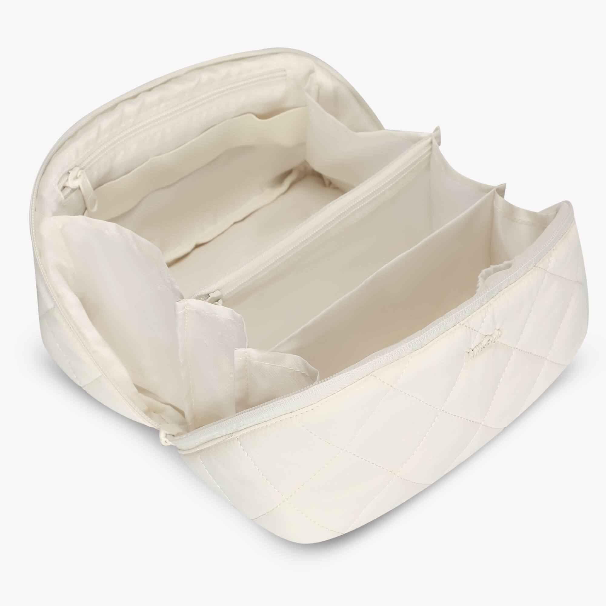 Alt View 1. Hynes Eagle - Quilted Makeup Bag Organizer - Ivory.
