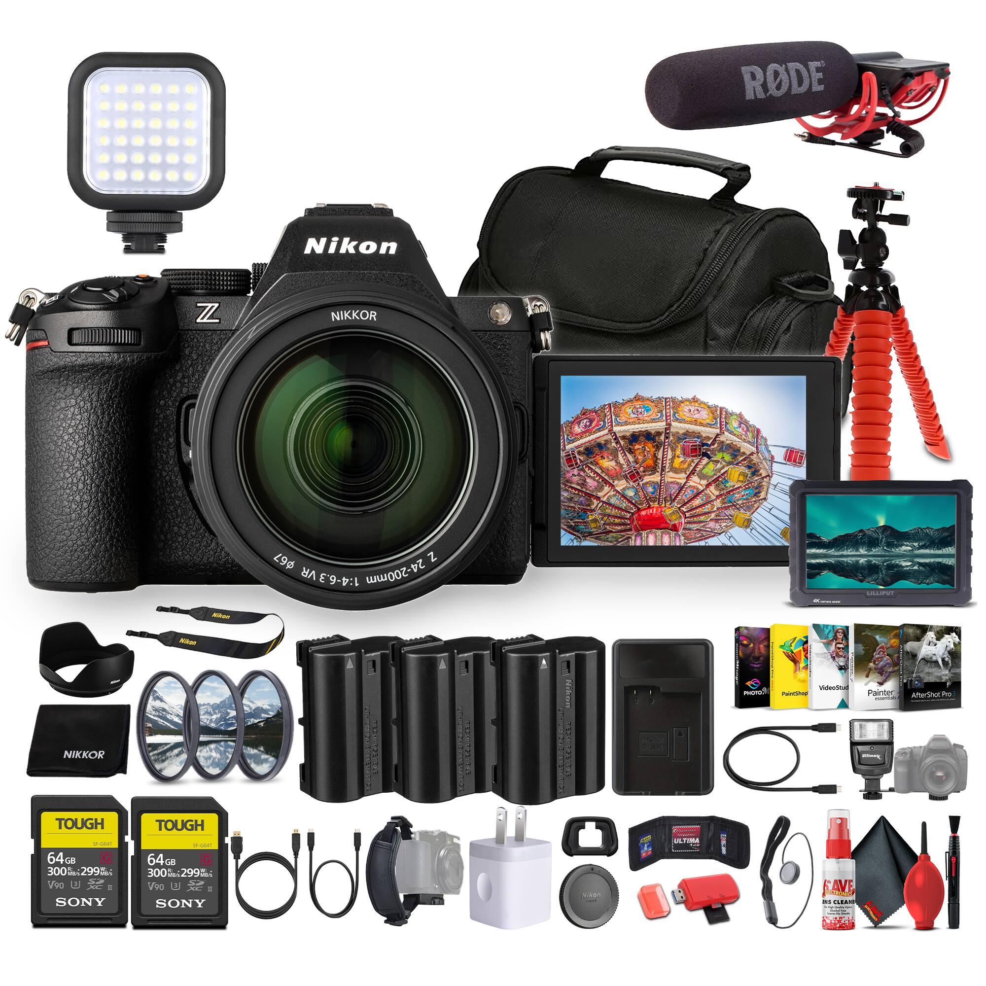 RODE Nikon Z NIKKOR Z 24-200mm 1:4-6.3 VR - Nikon Z - NIKKOR - CRT TOUGH TOUGH - 64GB CE G 64G - 300%:2995 - 300%:2995 - 300 db - Vio Us Vvo L SONY SONY - RO | NR FM I A - Valuctinal mAnOs - Painter AnerSucRo - AVE - C. WBEA add
