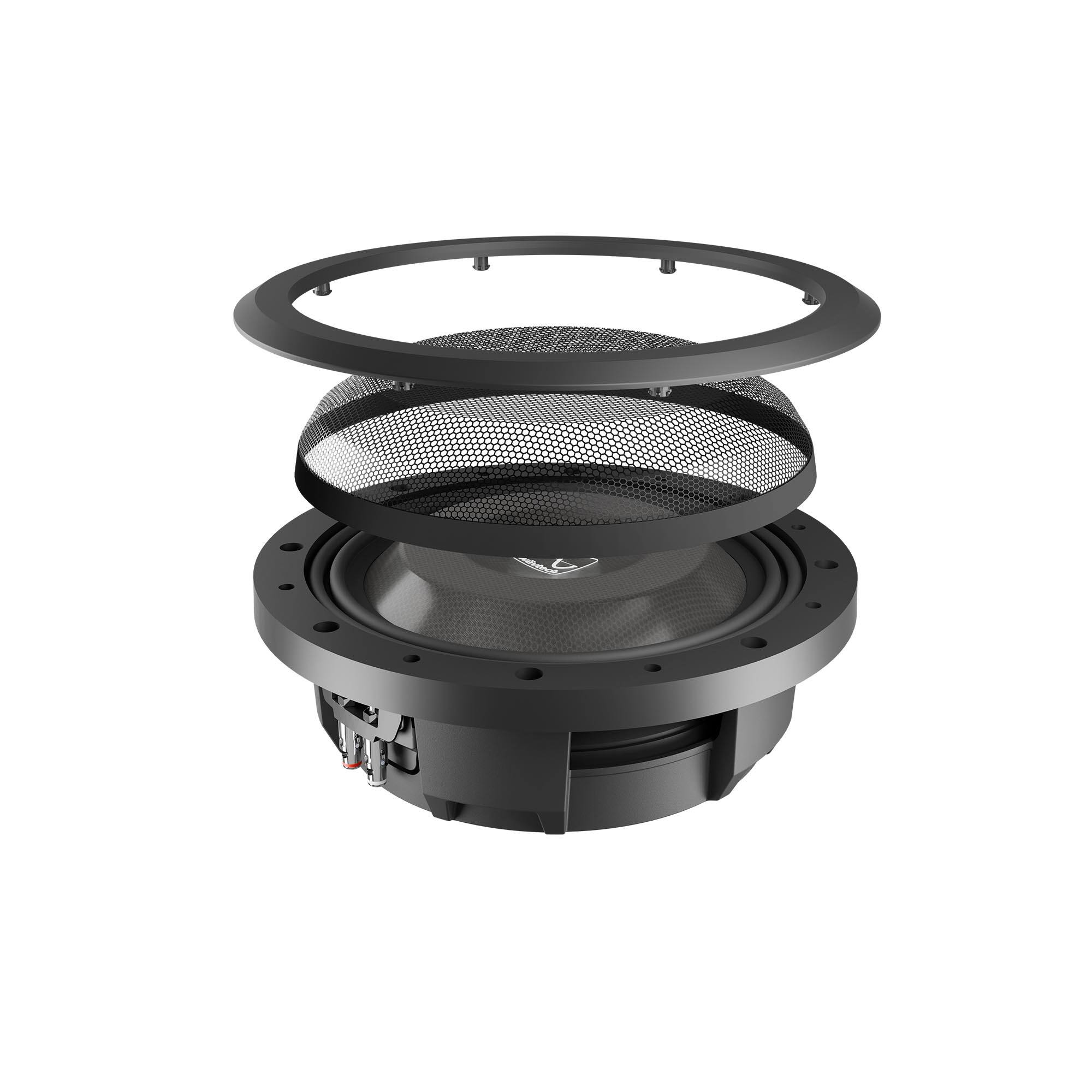 Alt View 5. Wavtech - Wavtech THINPRO10-2 10” Professional Series Shallow 2 Ohm Subwoofer - Black/Gray.