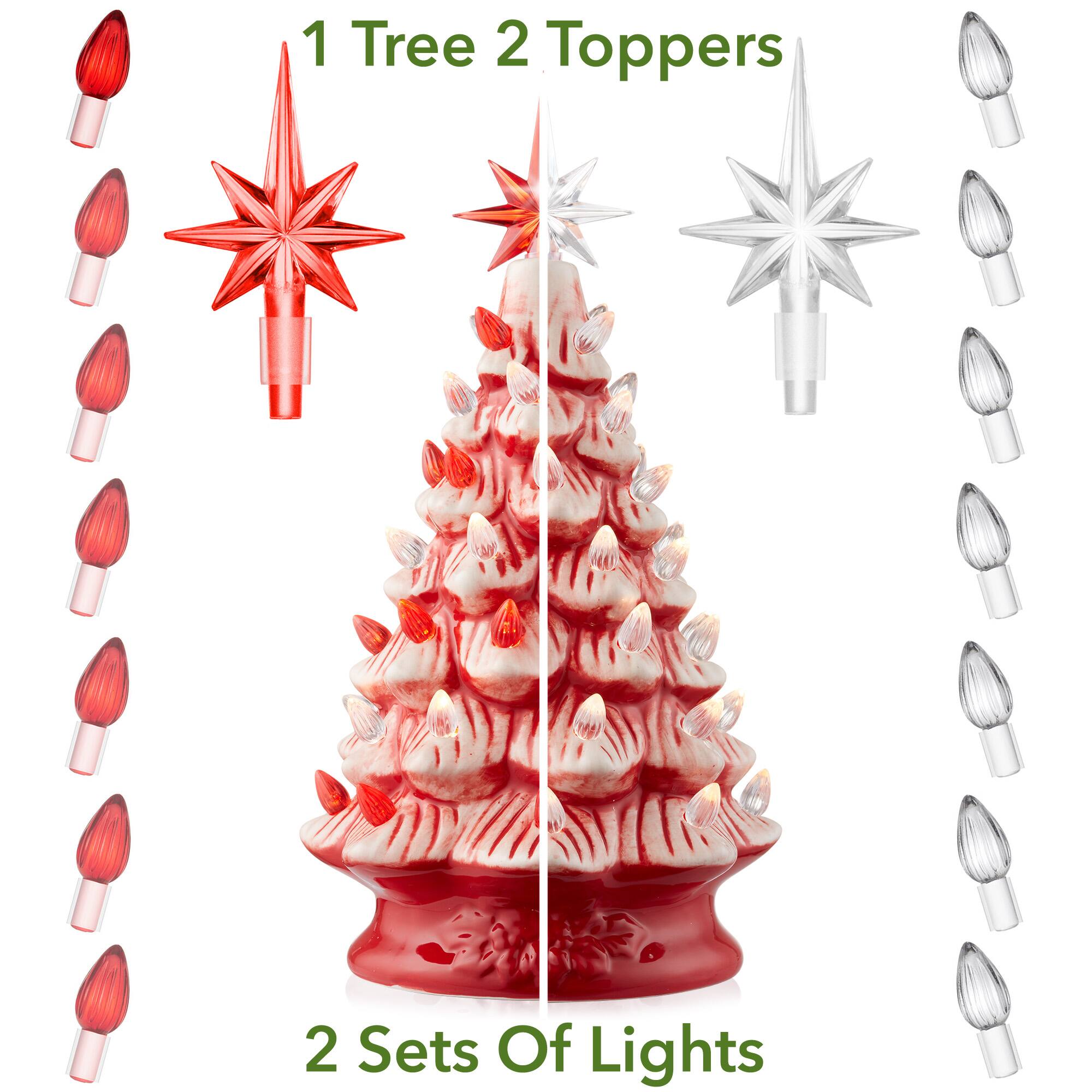1 Tree 2 Toppers  
2 Sets Of Lights