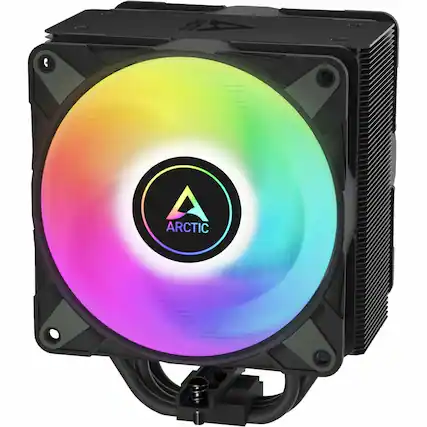 Front. Arctic - Freezer 36 A-RGB (Black) Multi Compatible Tower CPU Cooler with A-RGB - Black.