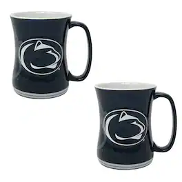 Indigo Falls - Penn State Nittany Lions 16oz. Sculpted Barista Mug Two-Pack - White