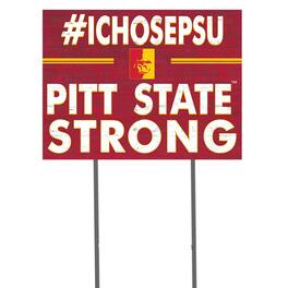 Jardine - Pittsburg State Gorillas 18'' x 24'' I Chose Lawn Sign - Red