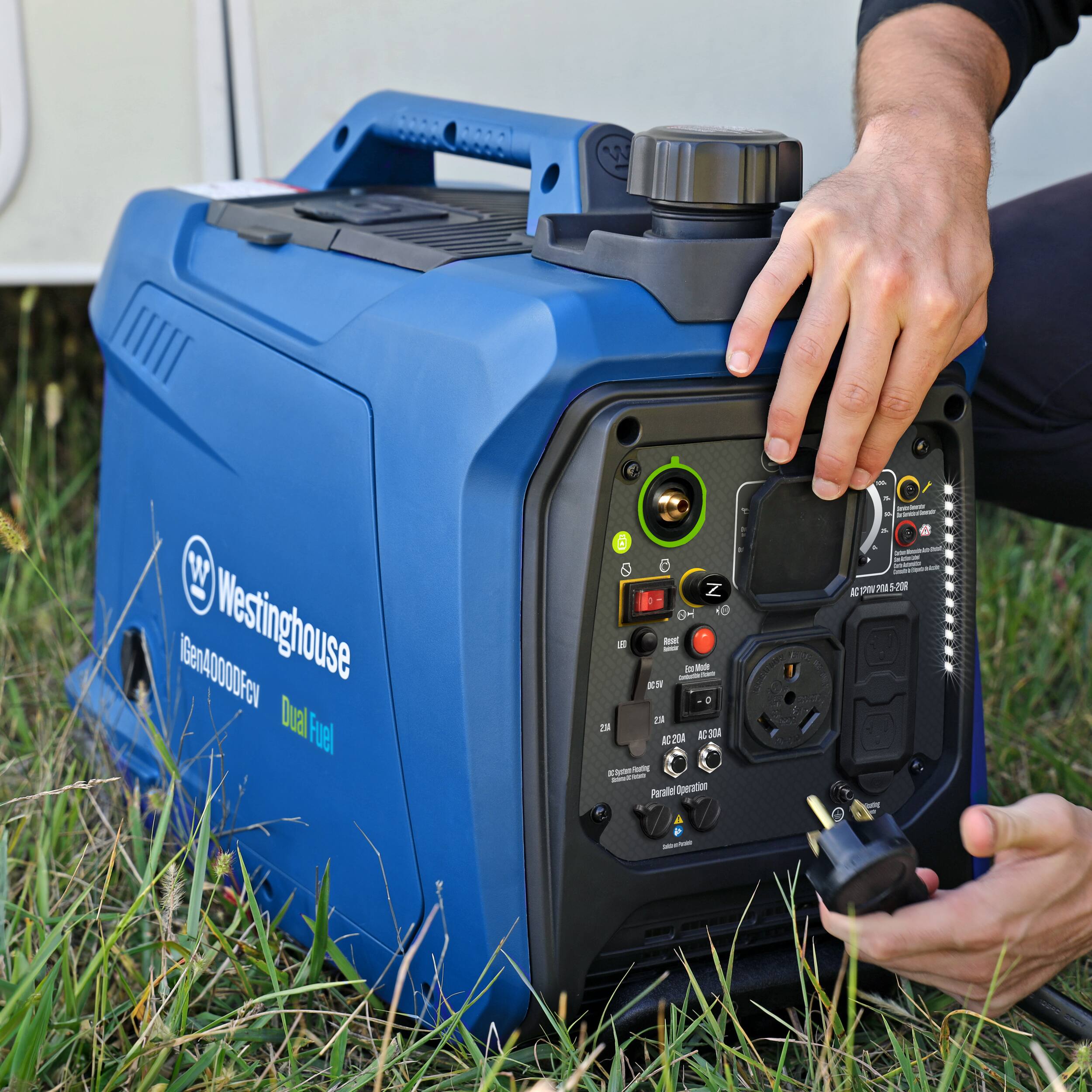 - W Gen4000DF Wesinghouse Dual Fuel
- AC20A
- AC-300
- Parallel Operation
- 208V