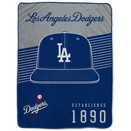 Pegasus - Los Angeles Dodgers 60- x 80- Hat Stripes Throw Blanket - Multicolor