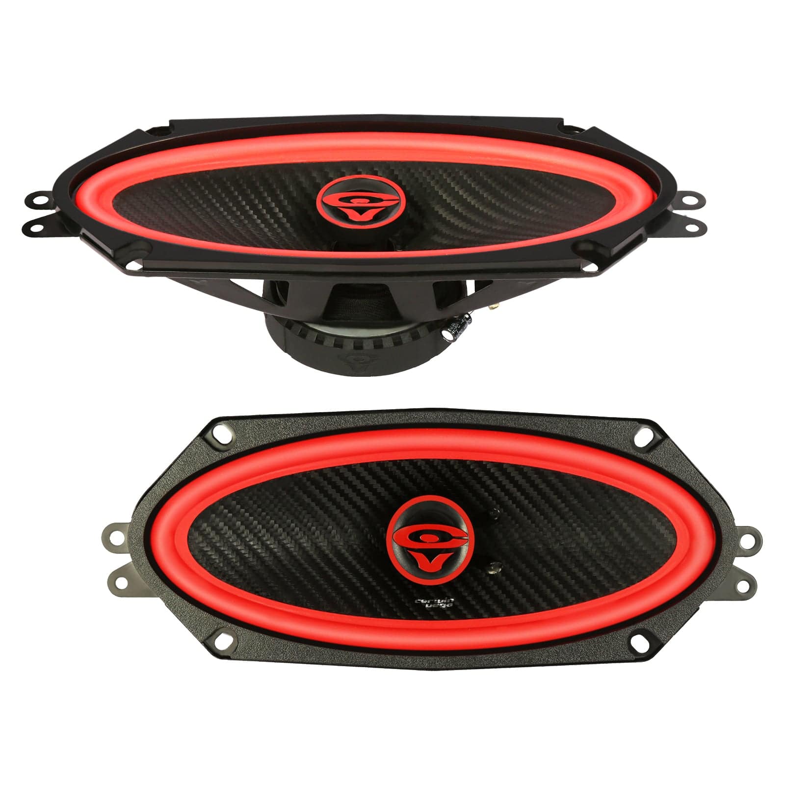 Cerwin Vega - - V410 Vega 2025 Edition - 4"x10" 2-Way Coaxial Full Range Speakers (4Ω) - Black and Red