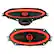 Front. Cerwin Vega - Cerwin Vega -- V410 Vega 2025 Edition - 4"x10" 2-Way Coaxial Full Range Speakers (4Ω) - Black and Red.
