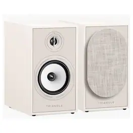 Triangle - Borea Active Bluetooth Bookshelf Speaker Pair - Cream (BR03BT) - Black