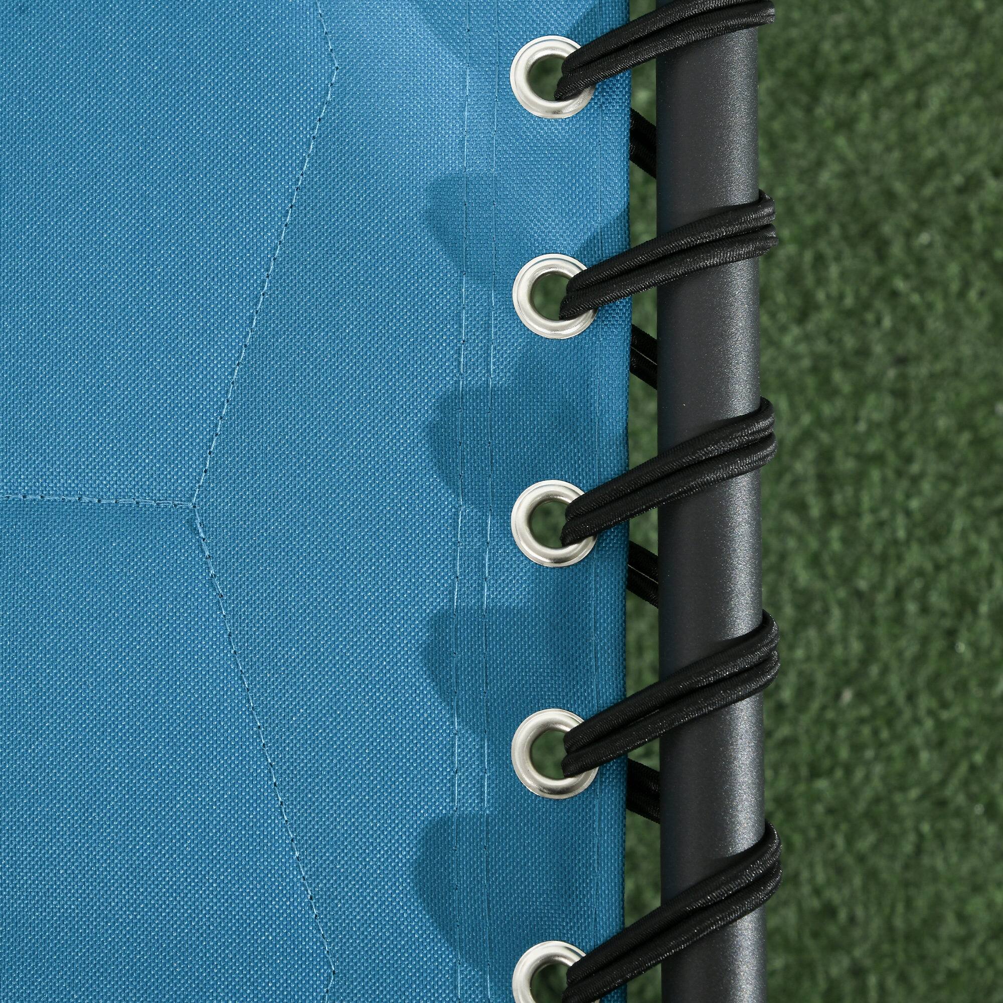 Alt View 7. Outsunny - Folding Chaise Lounge Set of 2 with 5-level Reclining Back, Outdoor Lounge Tanning Chair with Padded Seat - Sky Blue.