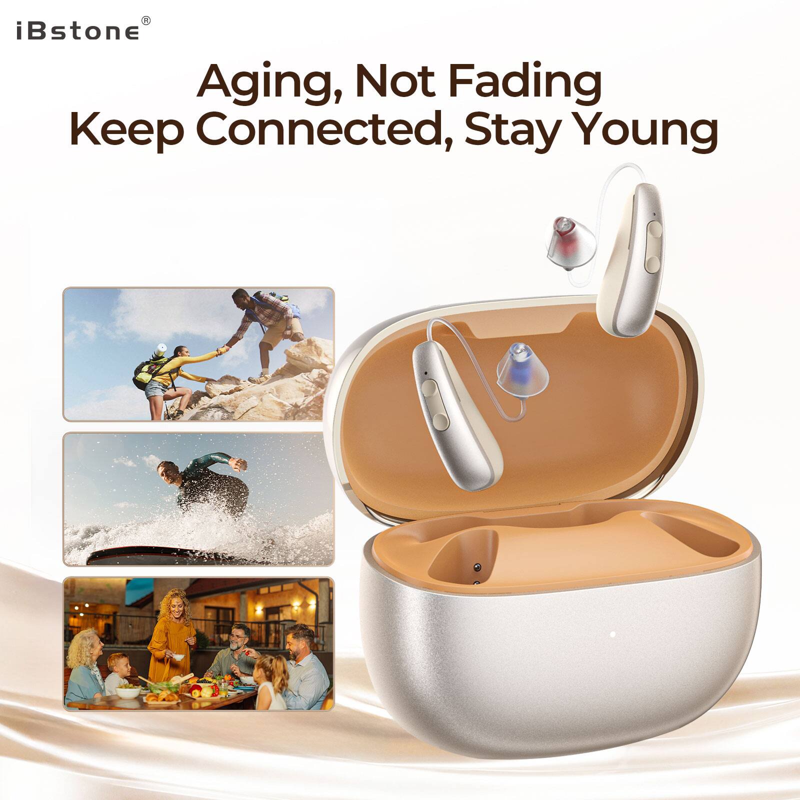 iBstone®  
Aging, Not Fading  
Keep Connected, Stay Young