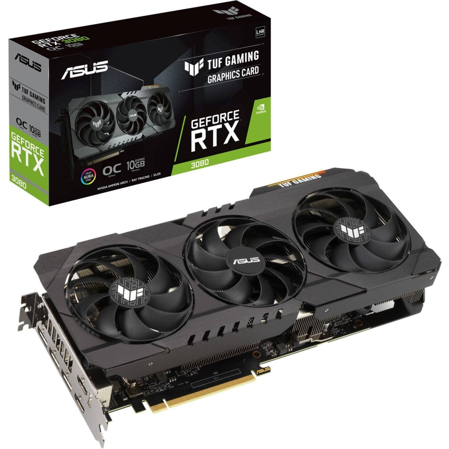 ASUS - Refurbished Excellent - TUF Gaming GeForce RTX 3080 OC (10GB) - Graphics Card - Black