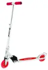 Front. Razor - Razor A3 Lightweight Kick Push Folding Aluminum Portable Scooter for Kids - Red.